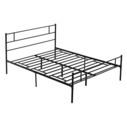 Homcom King Metal Bed Frame W/ Headboard And Footboard, Underbed Storage Space - thumbnail 2