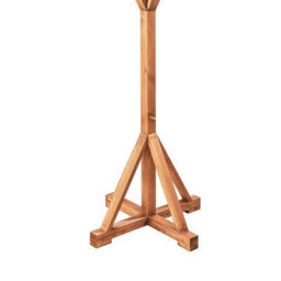 Gardman Wooden Rockingham Bird Table Free Standing House Feeder Hexagonal Roof - thumbnail 2