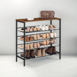 Rafaelo Mobilia 5-Tier Shoe Organizer Shelf Hallway Storage - thumbnail 5