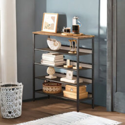 Rafaelo Mobilia 5-Tier Shoe Organizer Shelf Hallway Storage - thumbnail 3
