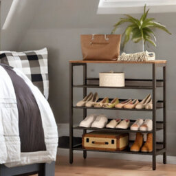 Rafaelo Mobilia 5-Tier Shoe Organizer Shelf Hallway Storage - thumbnail 2