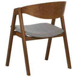 Beliani Set Of 2 Dining Chairs Yuba Wood Black/ White - thumbnail 6