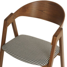 Beliani Set Of 2 Dining Chairs Yuba Wood Black/ White - thumbnail 7