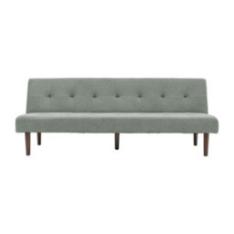 Living And Home Grey Contemporary Velvet Convertible Sofa Bed - thumbnail 4