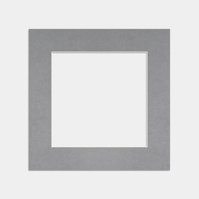 Ak Frames 8X8 Mid Grey Picture Mounts To Fit 5X5 Aperture Size - Mount Board Only (No Frame Included) - image 1