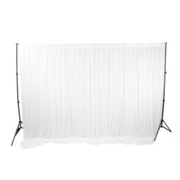 Neel Blue 3X9 Metres Ice Silk Backdrop Photography Curtains, White - thumbnail 1
