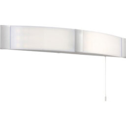 Bathroom Over Mirror Wall Light - 2 X 6W Cool White Led - Chrome Acrylic - thumbnail 1