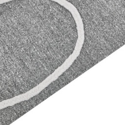 Wyld And Coco Handwoven Grey Area Rug 80 X 150 Cm With Tassels - Boho Indoor Outdoor - thumbnail 3