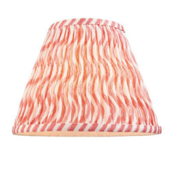 Luminosa Lighting Luminosa Squash Ocean Spray Glaze Table Lamp With Coral Pink Fabric Ripple Shade 25Cm B22 - thumbnail 7