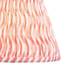 Luminosa Lighting Luminosa Squash Ocean Spray Glaze Table Lamp With Coral Pink Fabric Ripple Shade 25Cm B22 - thumbnail 6