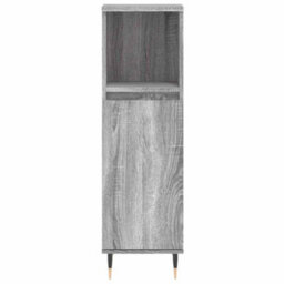 Walplus Bathroom Cabinet Grey Sonoma 30X30X100 Cm Engineered Wood - thumbnail 5