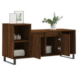 Berkfield Stylish Tv Cabinet Brown Oak 100X35X55 Cm Engineered Wood - thumbnail 4