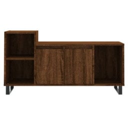 Berkfield Stylish Tv Cabinet Brown Oak 100X35X55 Cm Engineered Wood - thumbnail 5
