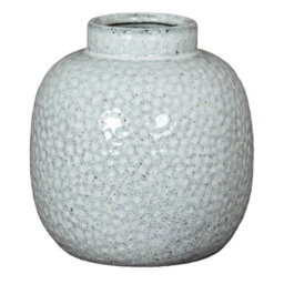 Hill Interiors Cairn Dimple Vase White (16Cm X 28Cm X 16Cm) - thumbnail 3