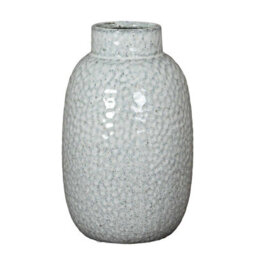 Hill Interiors Cairn Dimple Vase White (16Cm X 28Cm X 16Cm) - thumbnail 1