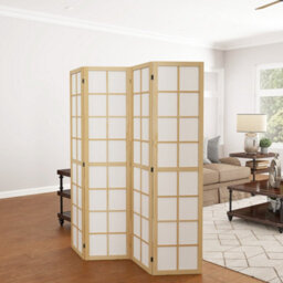 Homcom Indoor Room Partition, 4 Panel Folding Room Divider, 160 X 170Cm - thumbnail 7