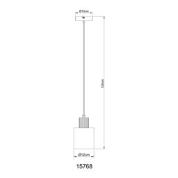 Luminosa Lighting Luminosa Aleidis Slim Pendant Ceiling Light Matt Black Smoke Glass Shade 1X E27 - thumbnail 6