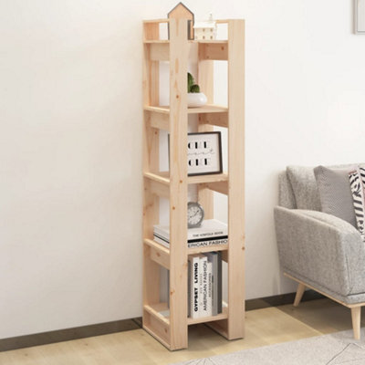 Berkfield Book Cabinet/room Divider 41X35X160 Cm Solid Wood Pine - image 1