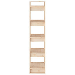 Berkfield Book Cabinet/room Divider 41X35X160 Cm Solid Wood Pine - thumbnail 6