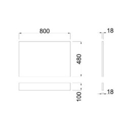Sundaze Bath Panel Bathroom Moisture Resistant Wood Mdf End Bath Panels Black 800mm - thumbnail 3