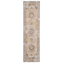 Beliani Rug Almus Brown 80 X 300 Cm Cotton - thumbnail 4