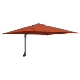 Berkfield Wall-Mounted Garden Parasol Terracotta 247 Cm - thumbnail 2