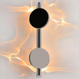 Amorly Modern Wall Sconces, Up And Down Wall Mount Light, 360 Rotatable Silver Wall Decor For Stairway Hallway Living Room - thumbnail 1
