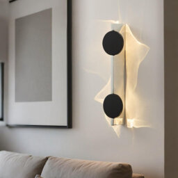 Amorly Modern Wall Sconces, Up And Down Wall Mount Light, 360 Rotatable Silver Wall Decor For Stairway Hallway Living Room - thumbnail 3