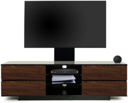 "Centurion Supports Avitus Gloss Black With 4-Walnut Drawers For Up To 65"" Led/lcd/plasma Tv Stand With Mounting Arm" - thumbnail 8
