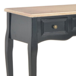 Berkfield Dressing Console Table With 3 Drawers Black - thumbnail 6