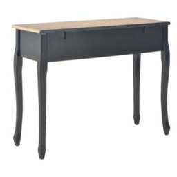 Berkfield Dressing Console Table With 3 Drawers Black - thumbnail 5