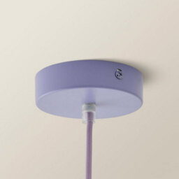 Valuelights Lolly Lilac Glass Bubble Pendant Ceiling Light - thumbnail 4