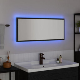 Walplus Mirror Wall-Mounted Black Oak 90 X 8.5 X 37 Cm Engineered Wood - thumbnail 4