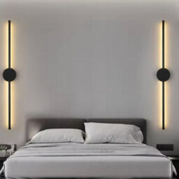 60Cm Dimmable Led Wall Light, Modern Black Strip For Indoor & Outdoor Use, Ip65 Rated - thumbnail 5