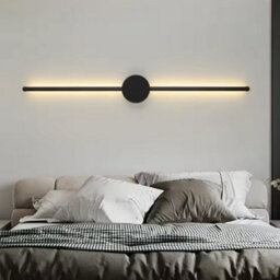 60Cm Dimmable Led Wall Light, Modern Black Strip For Indoor & Outdoor Use, Ip65 Rated - thumbnail 6
