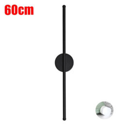 60Cm Dimmable Led Wall Light, Modern Black Strip For Indoor & Outdoor Use, Ip65 Rated - thumbnail 2