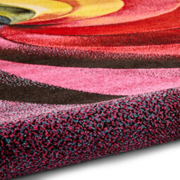 Multi-Coloured Funky Modern Easy To Clean Absatrct Rug For Dining Room-80Cm X 150Cm - thumbnail 7