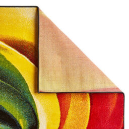 Multi-Coloured Funky Modern Easy To Clean Absatrct Rug For Dining Room-80Cm X 150Cm - thumbnail 2