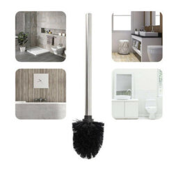 Geezy 2X Toilet Brush Stainless Steel Bathroom Cleaning Sturdy Bristles Quality - thumbnail 2