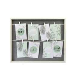 Nielsen Accent Photo Collage Frame For 8 Pictures 4X6In With Clothesline And 8 Clips - White/grey - thumbnail 1