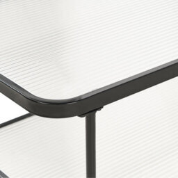 Beliani Coffee Table Blair Tempered Glass Black - thumbnail 5