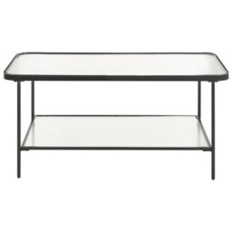 Beliani Coffee Table Blair Tempered Glass Black - thumbnail 6