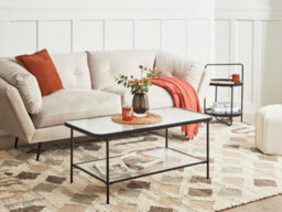 Beliani Coffee Table Blair Tempered Glass Black - thumbnail 2