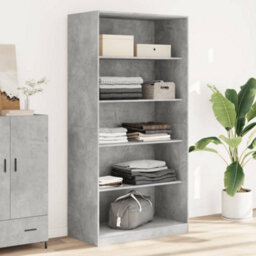 Berkfield Wardrobe Concrete Grey 100X50X200 Cm Engineered Wood - thumbnail 1