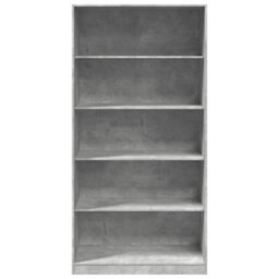 Berkfield Wardrobe Concrete Grey 100X50X200 Cm Engineered Wood - thumbnail 4