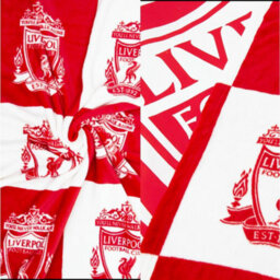 Liverpool Fc Fleece Checkerboard Blanket Red/white (150Cm X 100Cm) - thumbnail 2