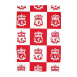 Liverpool Fc Fleece Checkerboard Blanket Red/white (150Cm X 100Cm) - thumbnail 1