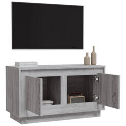 Walplus Tv Cabinet Grey Sonoma 80X35X45 Cm Engineered Wood - thumbnail 5