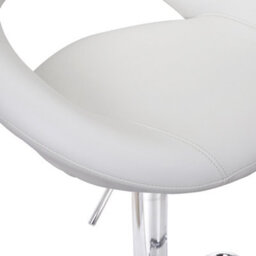 Lamboro Sorrento Kitchen Bar Stool, Adjustable Height, Home Bar & Breakfast Barstool, White - thumbnail 7