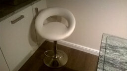 Lamboro Sorrento Kitchen Bar Stool, Adjustable Height, Home Bar & Breakfast Barstool, White - thumbnail 9